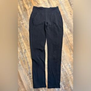 Duluth Trading Black Leggings XS 31 High Rise Pocket Stretch Pants